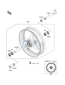 NINJA_ZX-10R ZX1000JBF FR GB XX (EU ME A(FRICA) drawing Front Hub