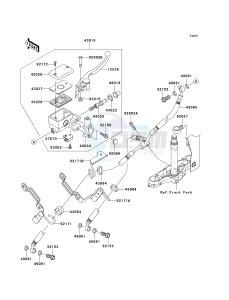 VN 1600 D [VULCAN 1600 NOMAD] (D6F-D8FA) D8F drawing FRONT MASTER CYLINDER