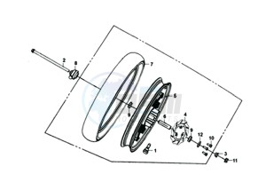 SYMPHONY SR 50 (L8) NL drawing FRONT WHEEL