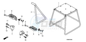 CRF250RC drawing STAND/ STEP