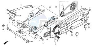 CG125M drawing REAR FORK