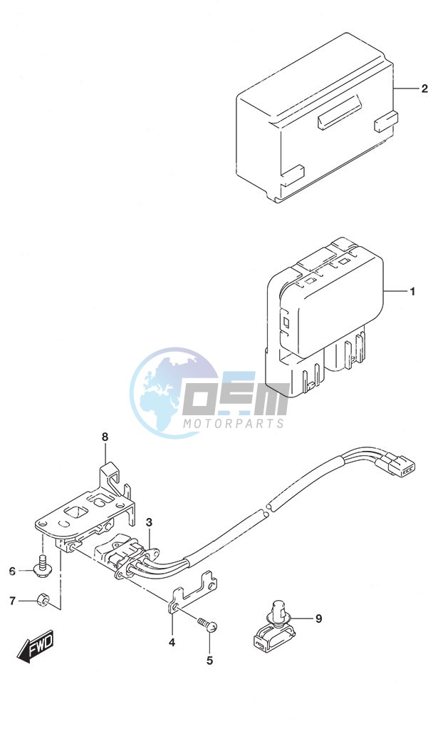 PTT Switch Tiller Handle w/Power Tilt