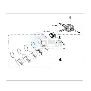 KISBEE U A drawing CRANKCASE