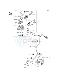 VERSYS 1000 KLZ1000BFF FR GB XX (EU ME A(FRICA) drawing Front Master Cylinder