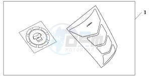 CBR125R drawing TANKPAD / FUEL LID COVER