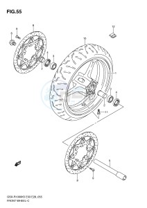 GSX-R1000 (E3-E28) drawing FRONT WHEEL