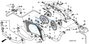 VFR1200FDD VFR1200F Dual Clutch UK - (E) drawing RADIATOR