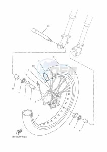 XTZ690-U TENERE 700 (BW32) drawing FRONT WHEEL