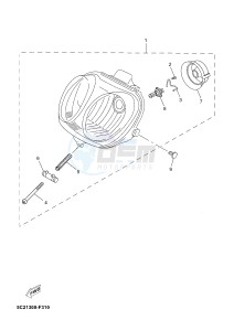 YN50F OVETTO 4T (2ACG) drawing HEADLIGHT