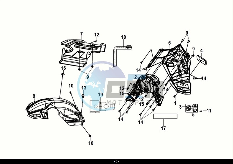 REAR FENDER - REAR INNER FENDER