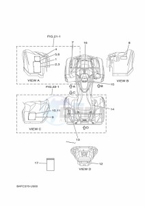 YFM700FWAD GRIZZLY 700 EPS (B4F4) drawing EMBLEM & LABEL 1