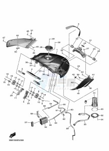 NIKEN GT MXT850D (B5B9) drawing FUEL TANK