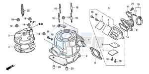 CR85RB drawing CYLINDER HEAD