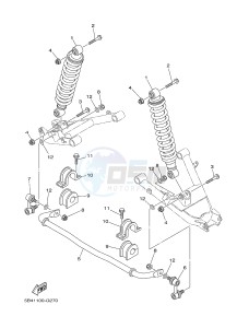 YXR700F YXR7FB RHINO 700 (1RB2 1RB3 1RB4 1RB5) drawing REAR SUSPENSION 2