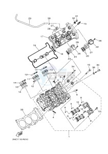 YXZ1000ES YXZ10YPSG YXZ1000R EPS SPECIAL EDITION (2HC8) drawing CYLINDER