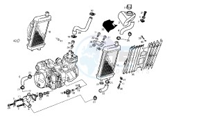 SENDA SM X-RACE - 50 CC VTHSR2A1A drawing COOLING SYSTEM