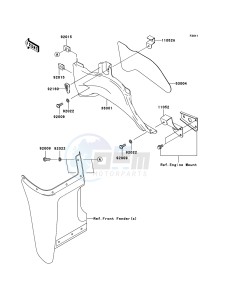 KVF360 4x4 KVF360A8F EU GB drawing Side Covers