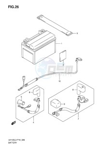 UH125Z BURGMAN EU drawing BATTERY