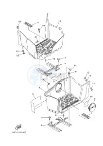 YFM700FWAD YFM7FGPHB GRIZZLY 700 EPS HUNTER (1HP7) drawing STAND & FOOTREST