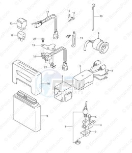 DF 100 drawing PTT Switch Engine Control Unit