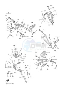 YZF-R6 600 R6 (2CXA) drawing STAND & FOOTREST