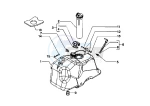 Beverly RST 250 drawing Fuel Tank