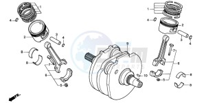 VT1100C SHADOW drawing CRANKSHAFT/PISTON