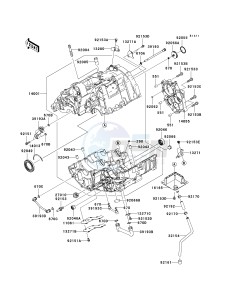 ER 650 A [ER-6N (AUSTRALIAN] (A6F-A8F) A6F drawing CRANKCASE --  - ER650AE057323- -