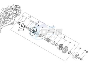 Runner 125 VX 4t Race e3 (UK) UK drawing Driven pulley