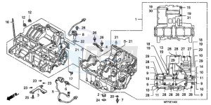 CB1300SA9 KO / ABS BCT TY2 drawing CRANKCASE