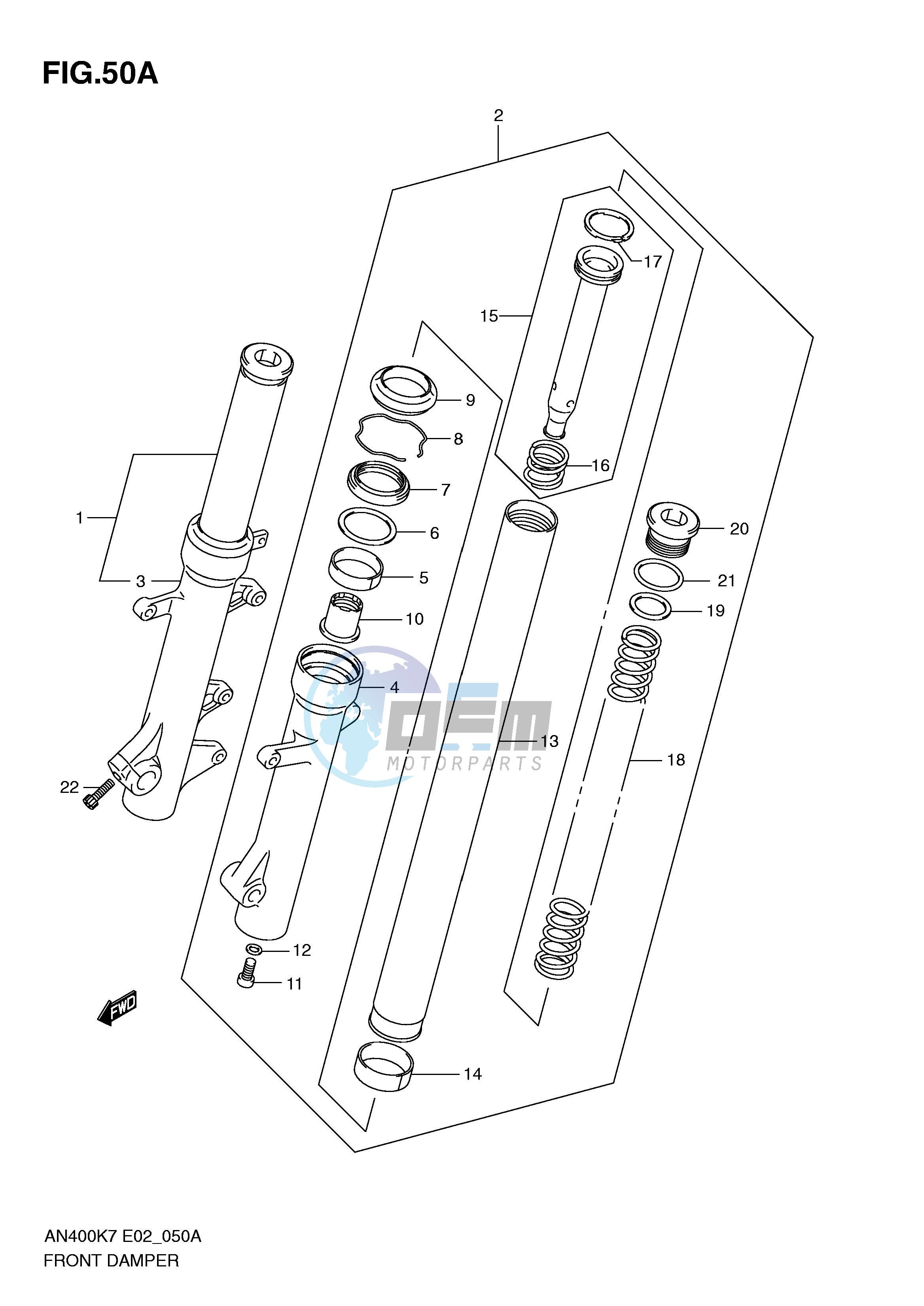 FRONT FORK DAMPER (AN400AK9 ZAK9 AL0 ZAL0)