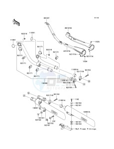 VN 2000 H [VULCAN 2000 CLASSIC] (8F-9F) H8F drawing MUFFLER-- S- -