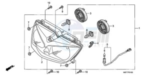 XL1000V9 Ireland - (EK) drawing HEADLIGHT