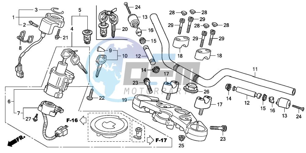 HANDLE PIPE/TOP BRIDGE