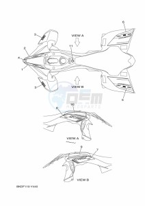 YFZ450R (BKDH) drawing GRAPHICS