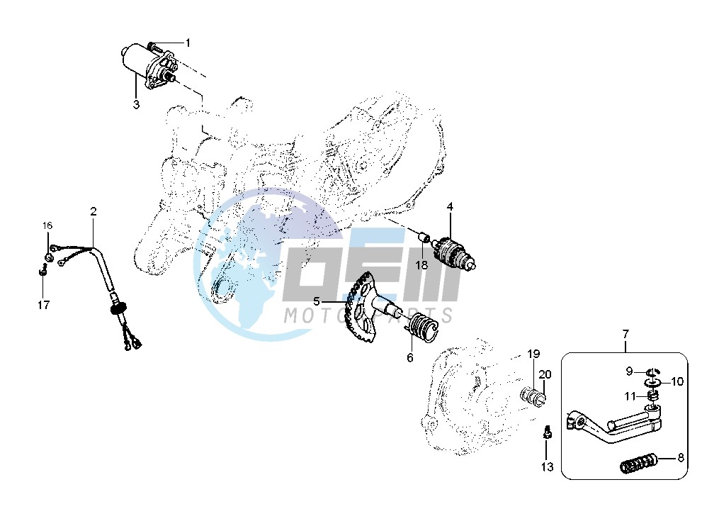 Starting motor