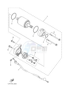 YBR125EGS (43BB) drawing STARTING MOTOR