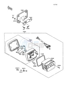 VN 1500 A [VULCAN 1500] (A10-A13) [VULCAN 1500] drawing TAILLIGHT-- S- -