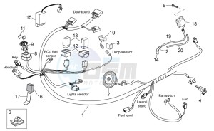 Atlantic 300 drawing Front electrical system