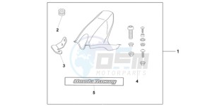 CBR1000RR9 Europe Direct - (ED / REP) drawing HUGGER CANDY TAHTIAN BLUE