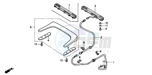 GL1500SE GOLDWING SE drawing HIGH MOUNT STOP LIGHT (EXCEPT G)