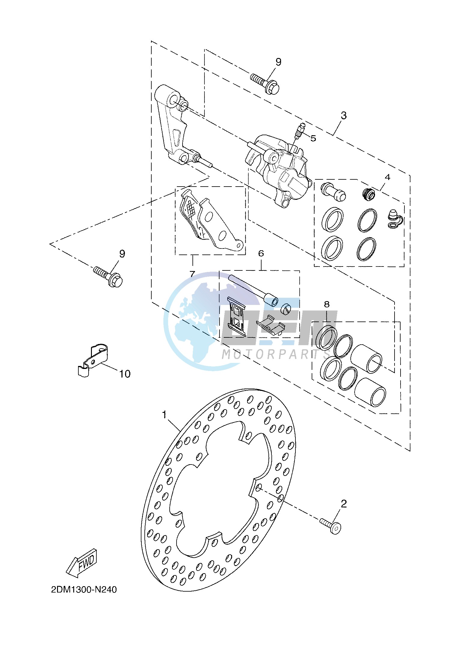 FRONT BRAKE CALIPER