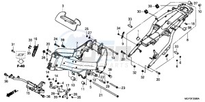 VFR800XC drawing FRAME BODY