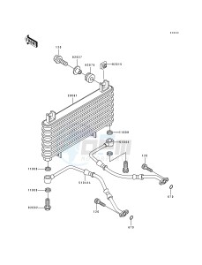 ZX 600 D [NINJA ZX-6] (D1) [NINJA ZX-6] drawing OIL COOLER