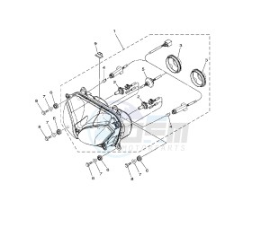 XTZ SUPER TENERE 1200 drawing HEADLIGHT