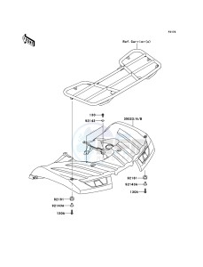 KVF750_4X4_EPS KVF750GDF EU drawing Rear Fender(s)