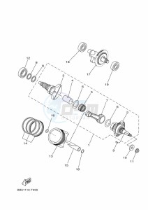 YFM450FWB KODIAK 450 (BJ5T) drawing CRANKSHAFT & PISTON