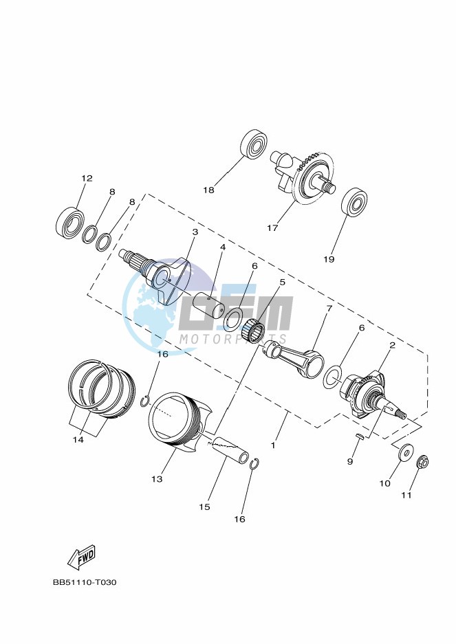 CRANKSHAFT & PISTON