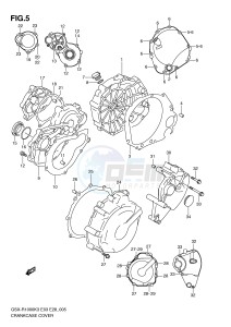 GSX-R1000 (E3-E28) drawing CRANKCASE COVER