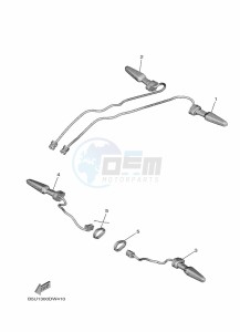 TRACER 9 MTT890 (B5U9) drawing FLASHER LIGHT